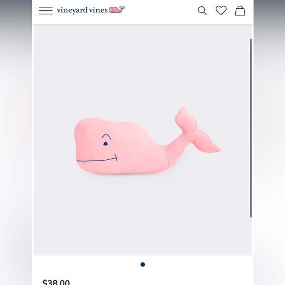 🐳 Vineyard Vines stuffed pink whale animal - Picture 2 of 2